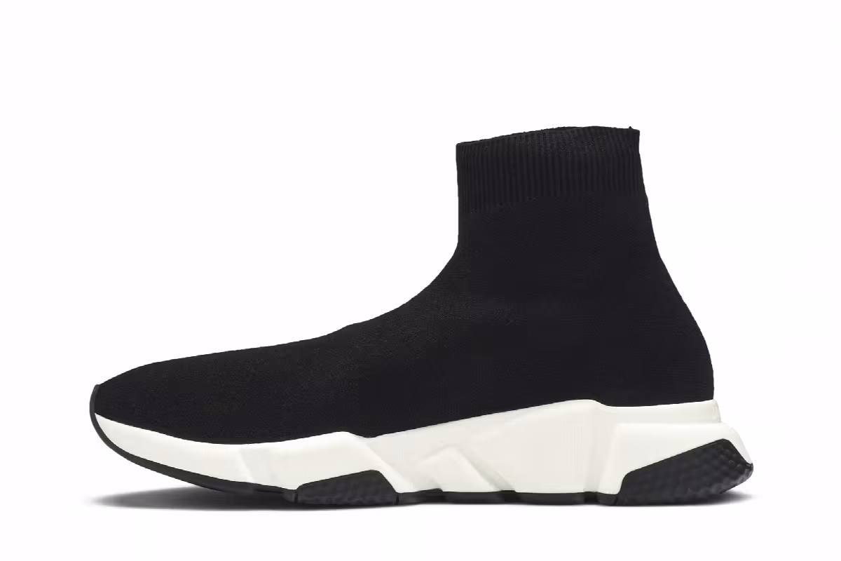 Balenciaga Women's Speed Trainer Black White 2019, view 4