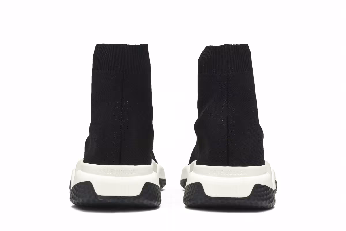 Balenciaga Women's Speed Trainer Black White 2019, view 7