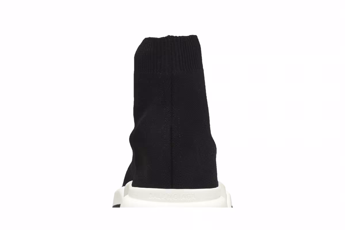 Balenciaga Women's Speed Trainer Black White 2019, view 8