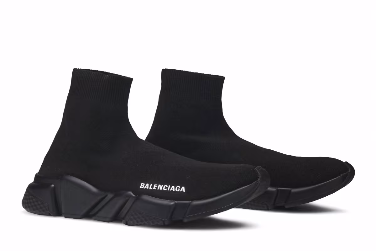 Balenciaga Women's Speed Trainer High Black 2019, view 9