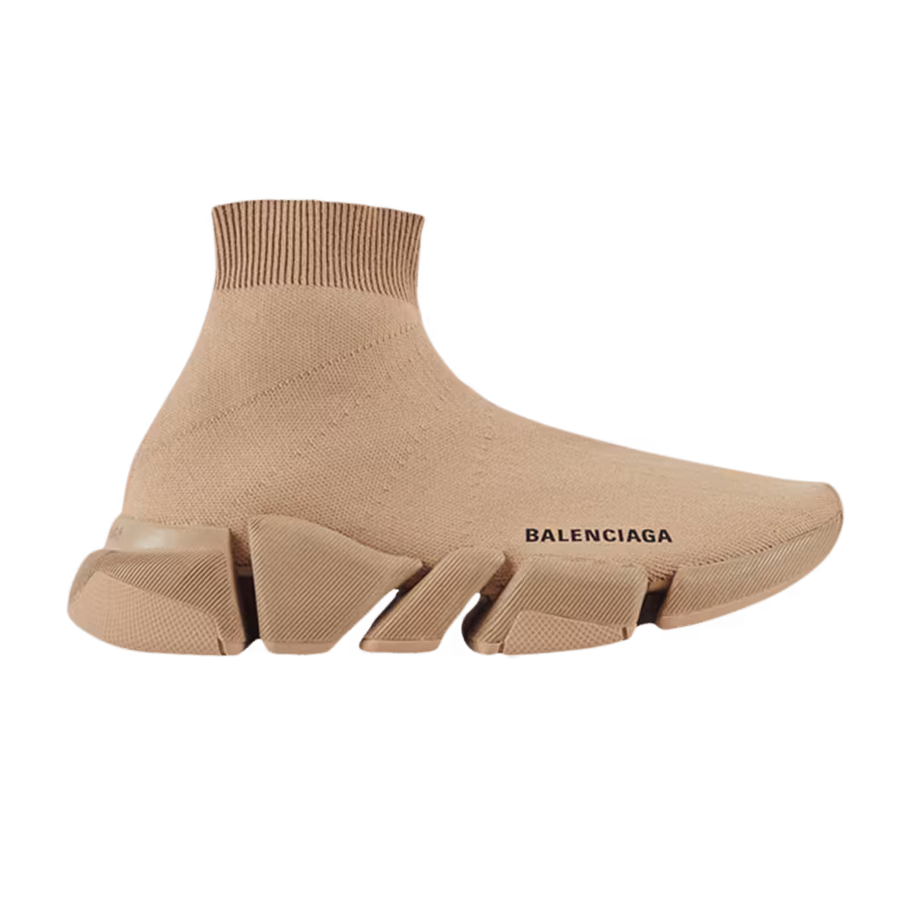 Balenciaga Women's Speed 2 Trainer Knit Beige