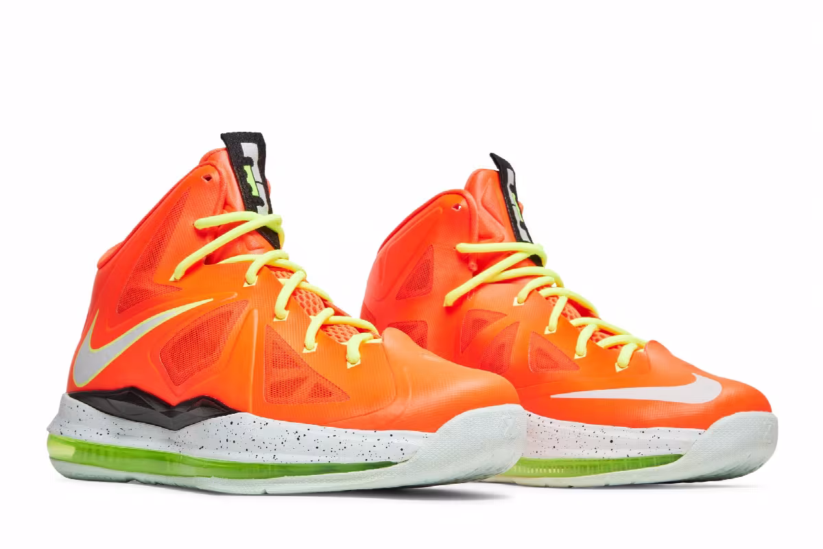 Nike LeBron 10 GS Bright Crimson, view 9
