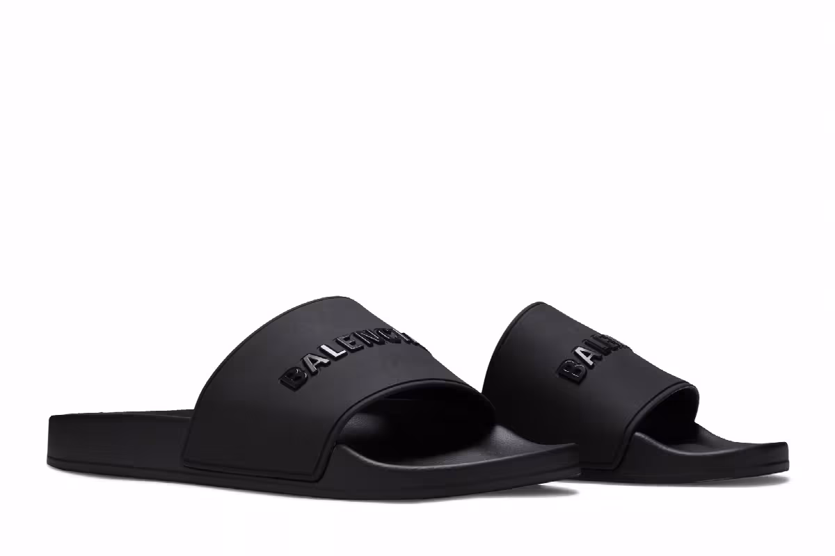 Balenciaga Pool Slides Black, view 9