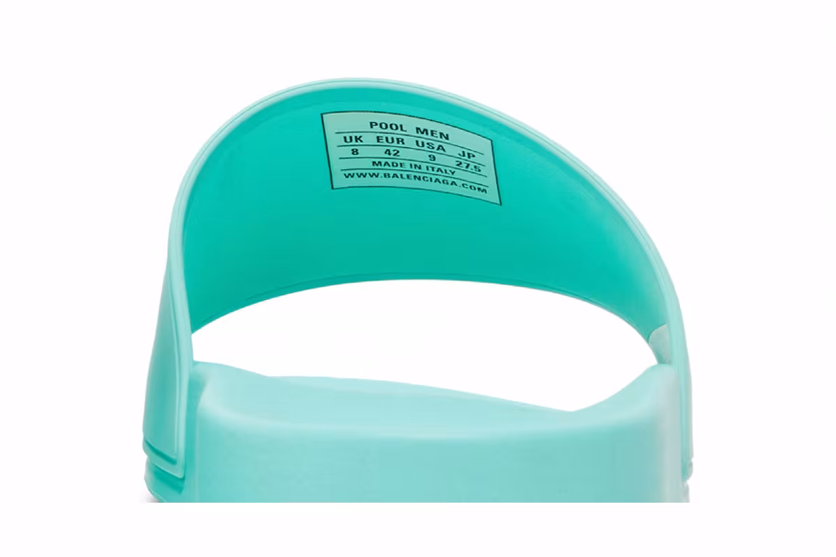 Balenciaga Pool Slides Mint, view 8