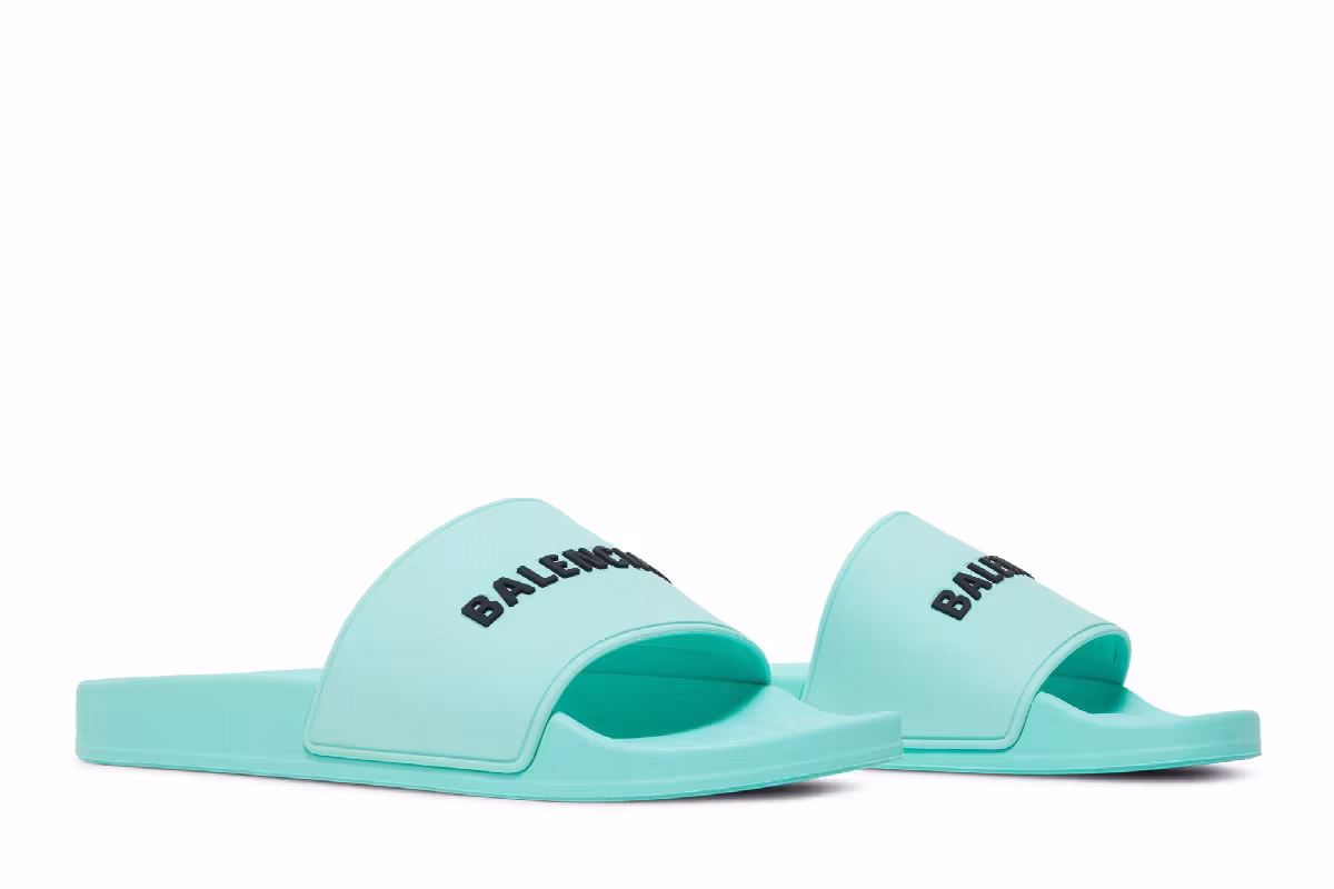 Balenciaga Pool Slides Mint, view 9
