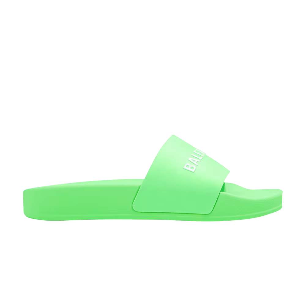 Balenciaga Pool Slides Kids Neon Green