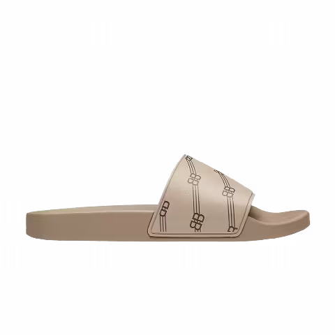 Balenciaga Pool Slides 'BB Monogram - Brown'