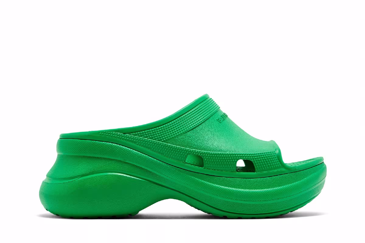 Crocs x Balenciaga Pool Slide Sandal Green, view 2