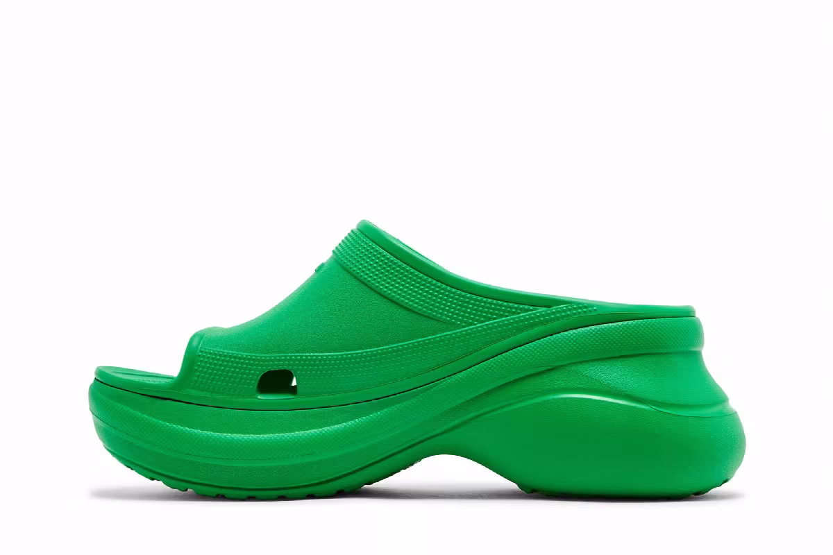 Crocs x Balenciaga Pool Slide Sandal Green, view 4