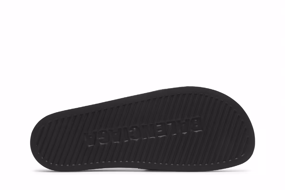 Balenciaga Pool Slides Black Red, view 5