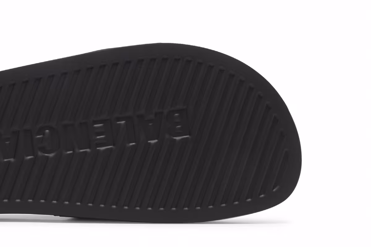Balenciaga Pool Slides Black Red, view 6
