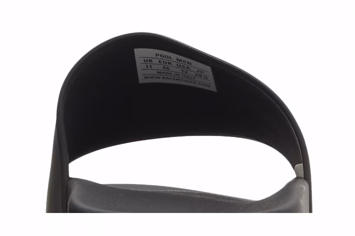 Balenciaga Pool Slides Black Red, view 8