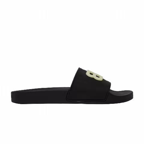 Balenciaga Wmns Pool Slides 'Black Glow'
