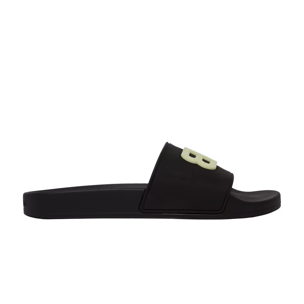 Balenciaga Women's Pool Slides Black Glow