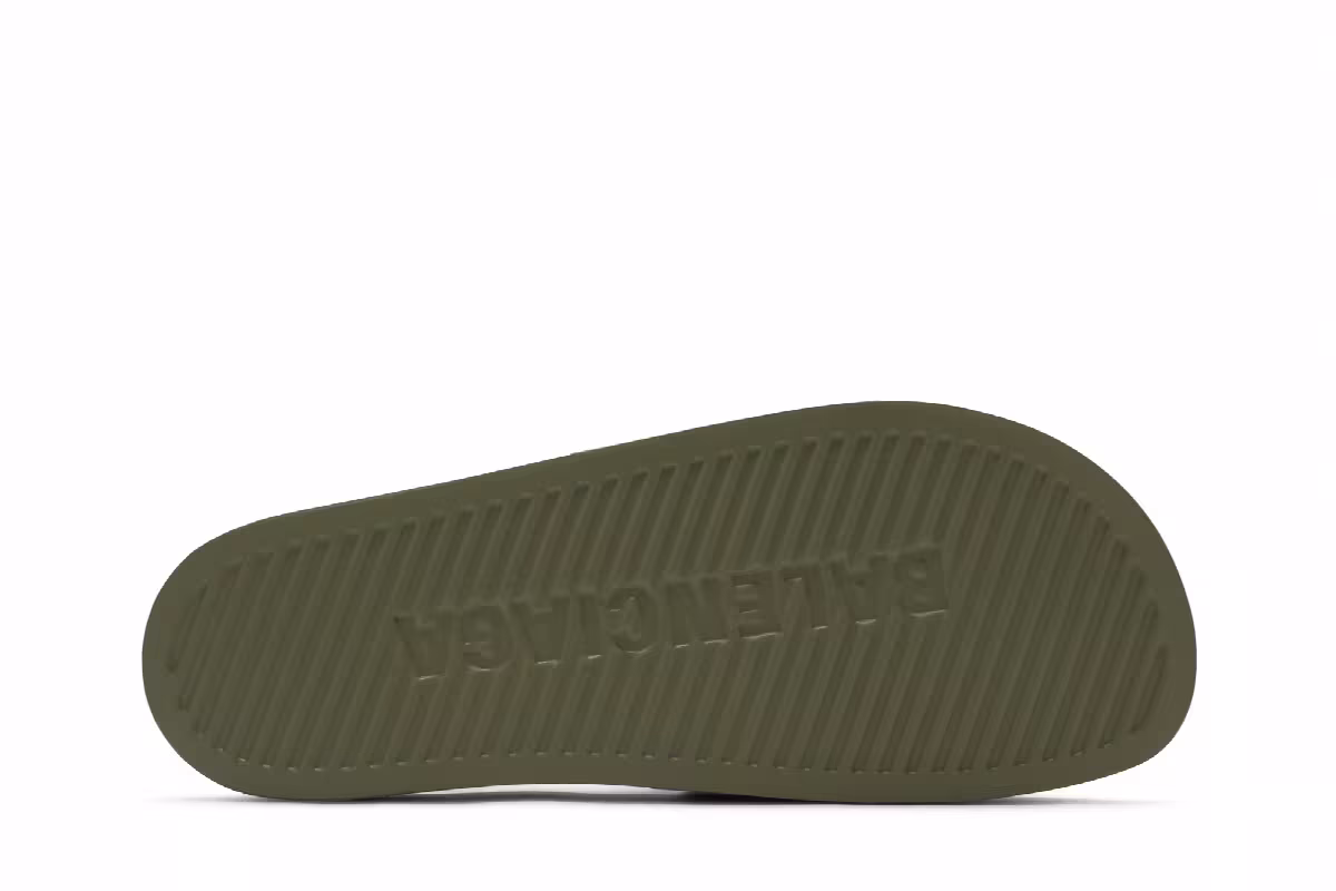 Balenciaga Pool Slides Green, view 5
