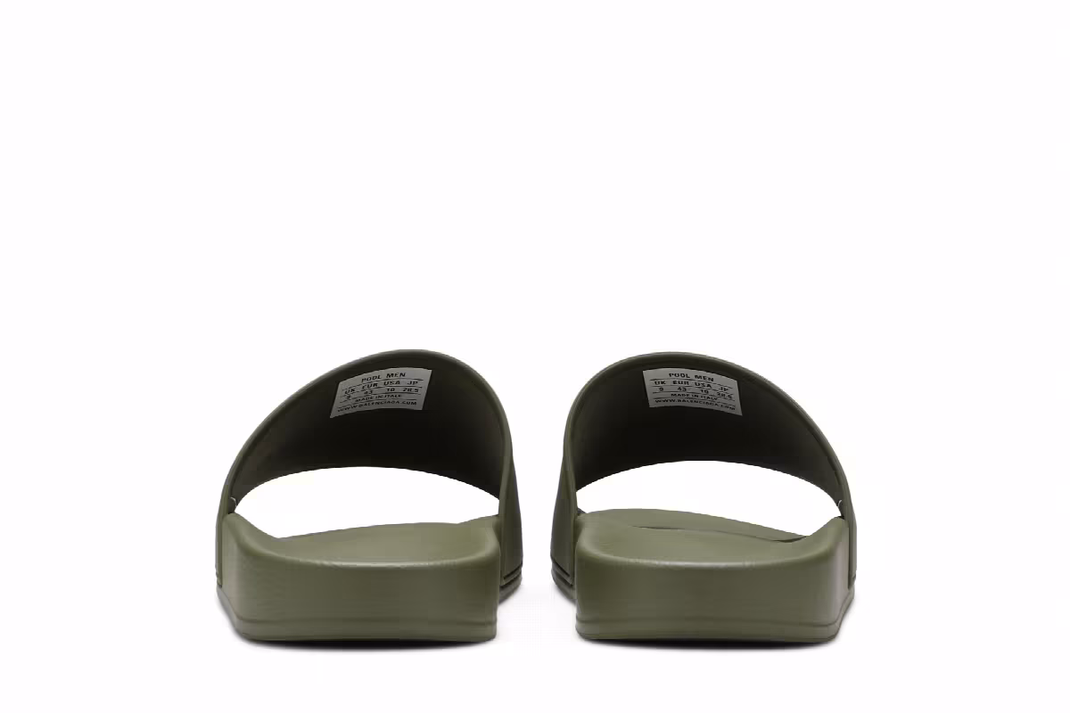 Balenciaga Pool Slides Green, view 7