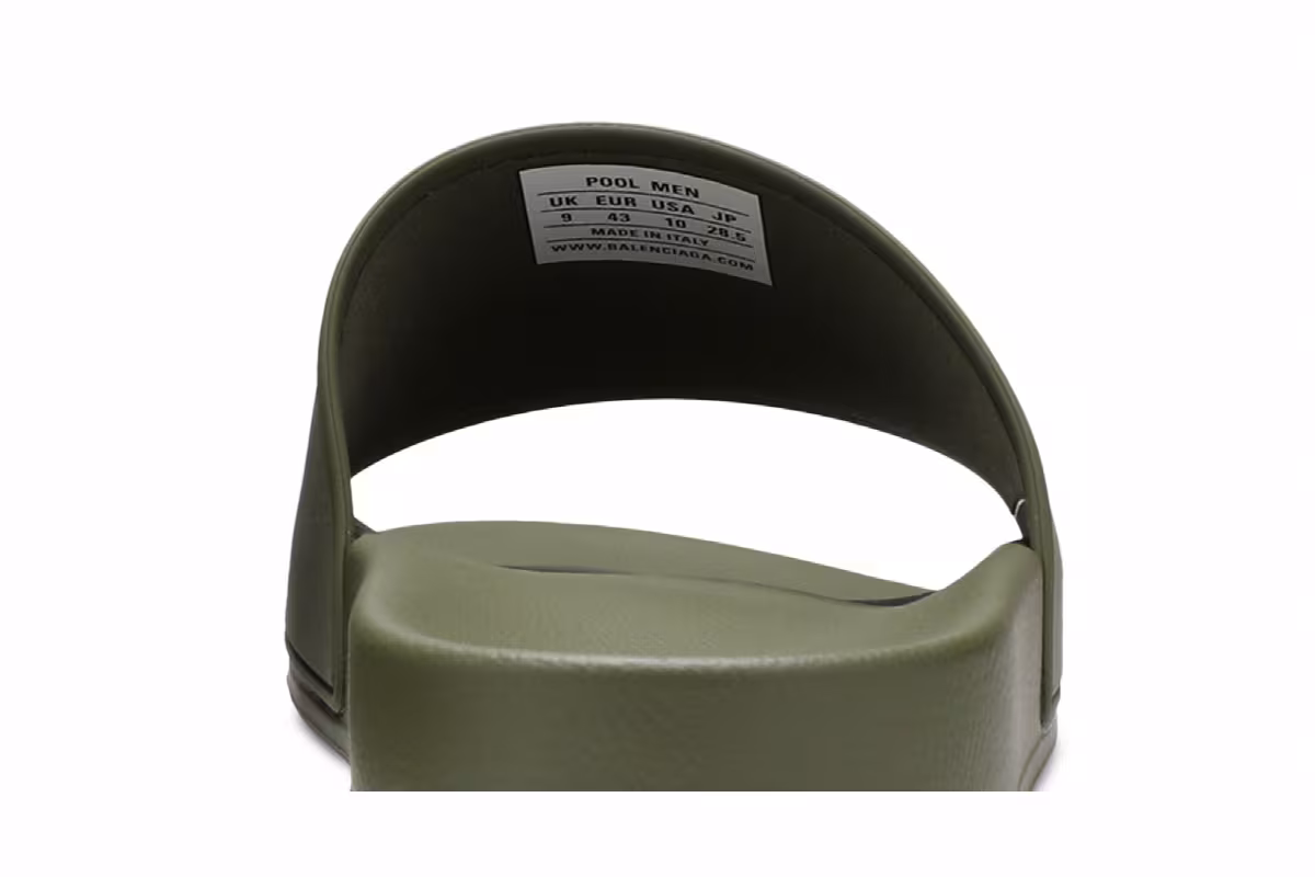 Balenciaga Pool Slides Green, view 8