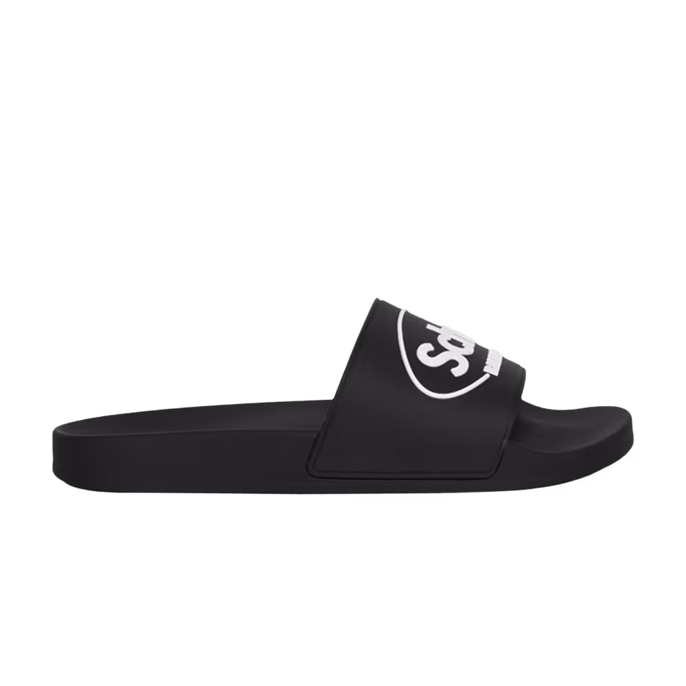 Scholl x Balenciaga Pool Slide Black White