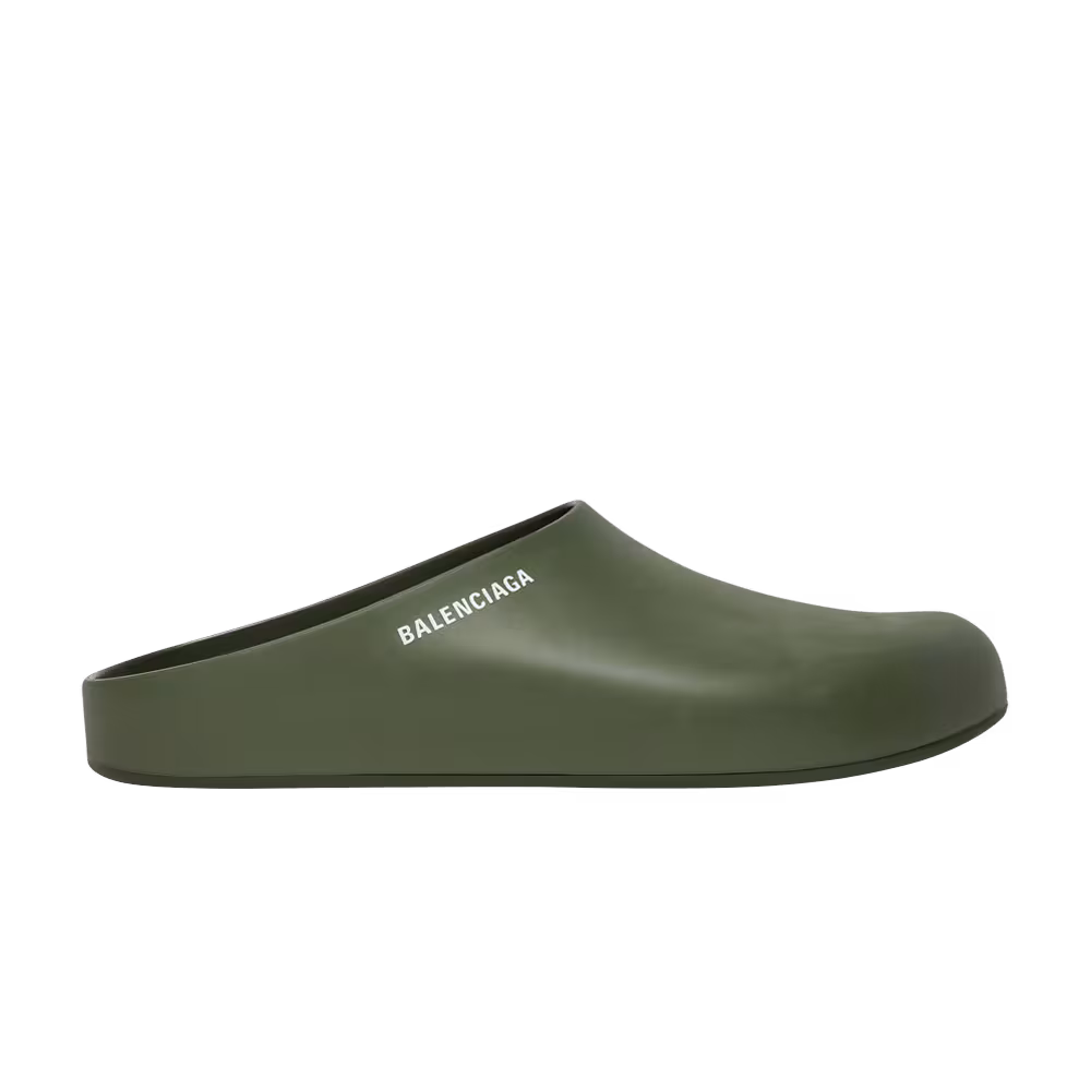 Balenciaga Pool Closed Slide Dark Green