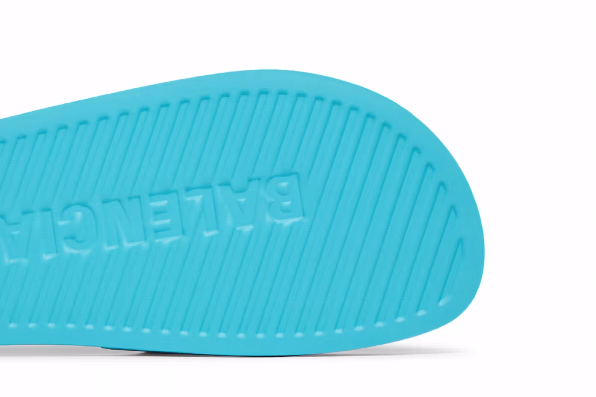 Balenciaga Pool Slides Bright Blue, view 6