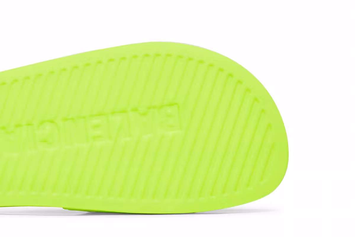 Balenciaga Pool Slides Fluo Yellow, view 6
