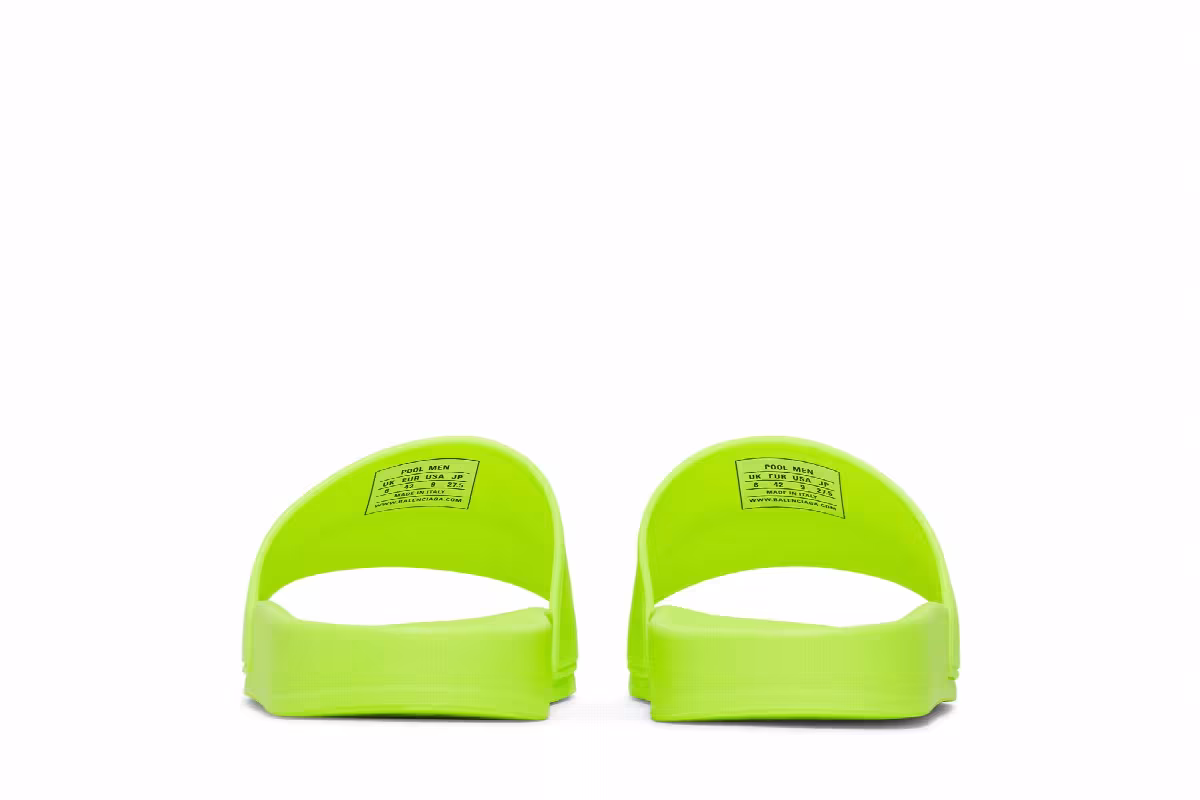 Balenciaga Pool Slides Fluo Yellow, view 7