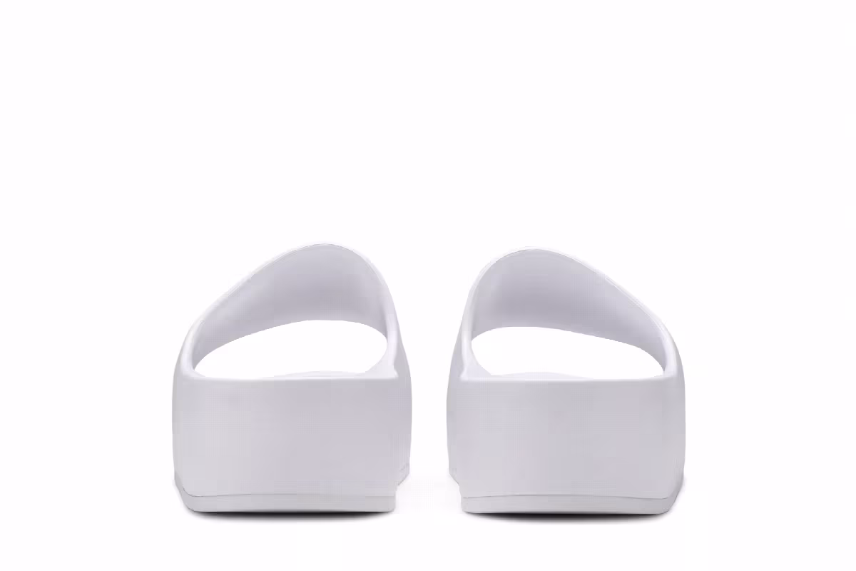 Balenciaga Women's Chunky Slides Optic White, view 7