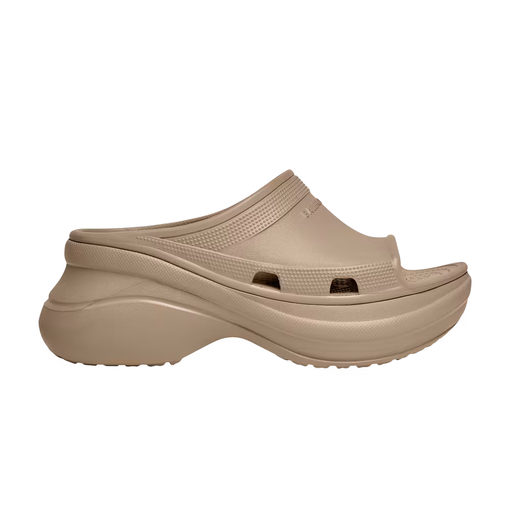 Crocs x Balenciaga Women's Pool Slide Sandal Beige