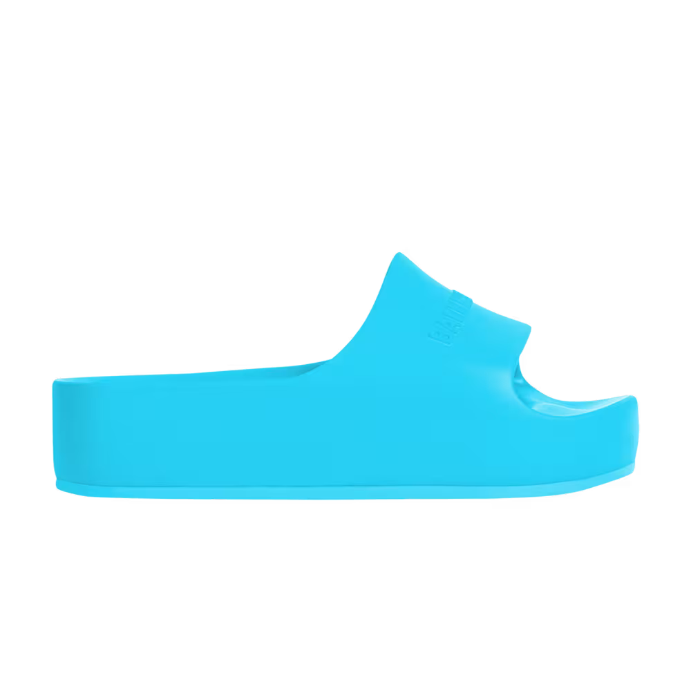 Balenciaga Women's Chunky Slides Blue