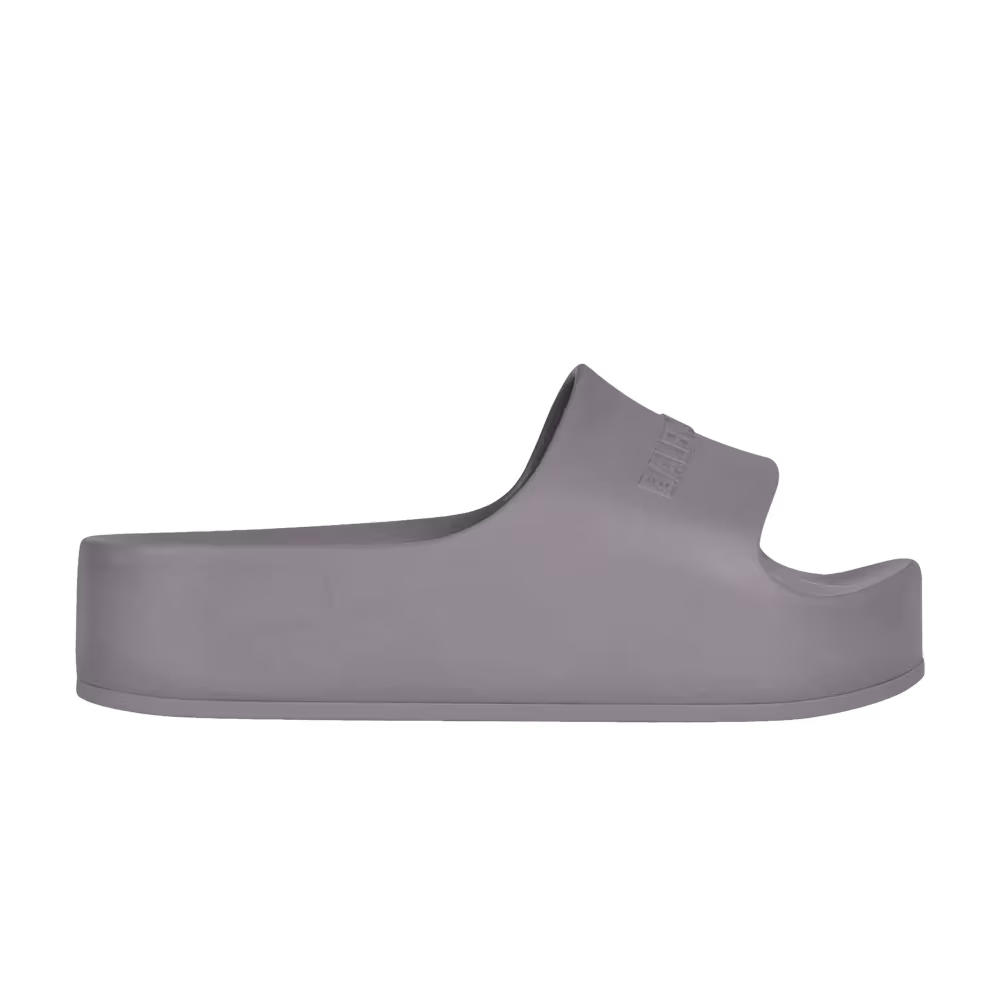 Balenciaga Women's Chunky Slides Dark Grey