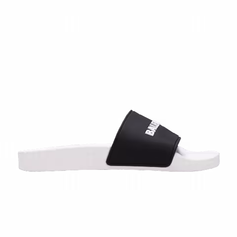 Balenciaga Wmns Pool Slides 'White Black'
