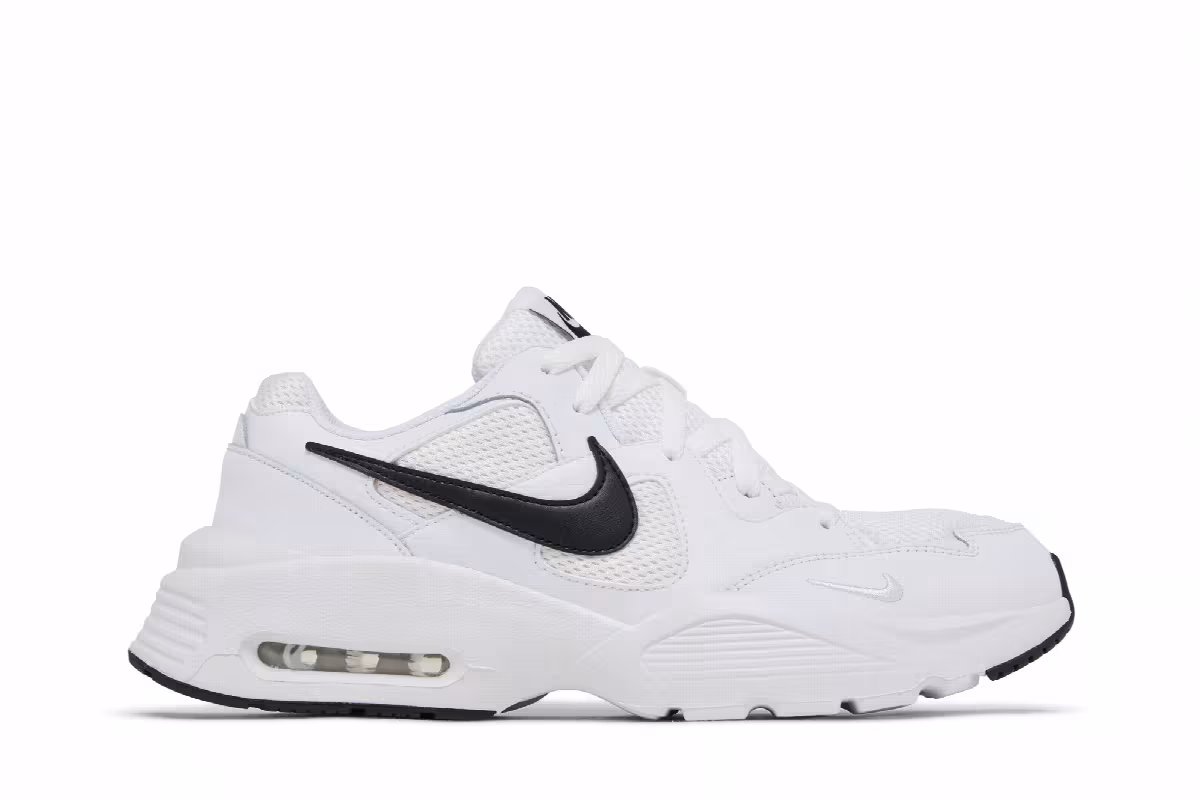 Nike Women's Air Max Fusion White Black, view 2