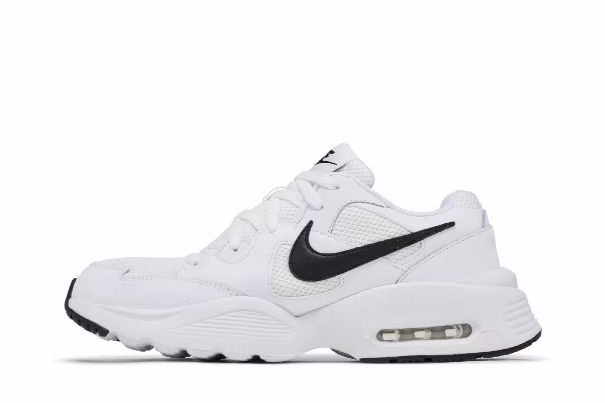 Nike Women's Air Max Fusion White Black, view 4