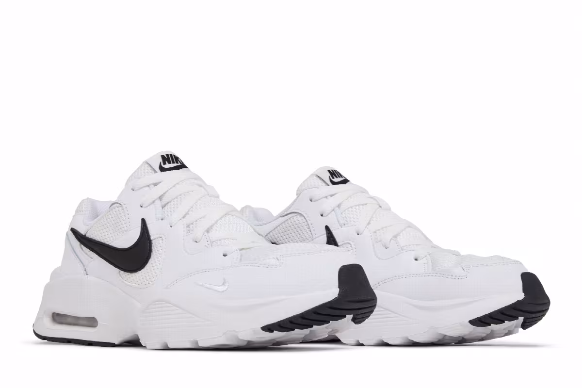 Nike Women's Air Max Fusion White Black, view 9