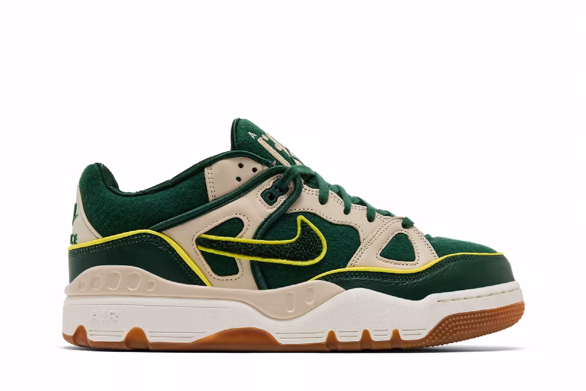 Nigo x Nike Air Force 3 SP College Pack - Forest Green, view 2