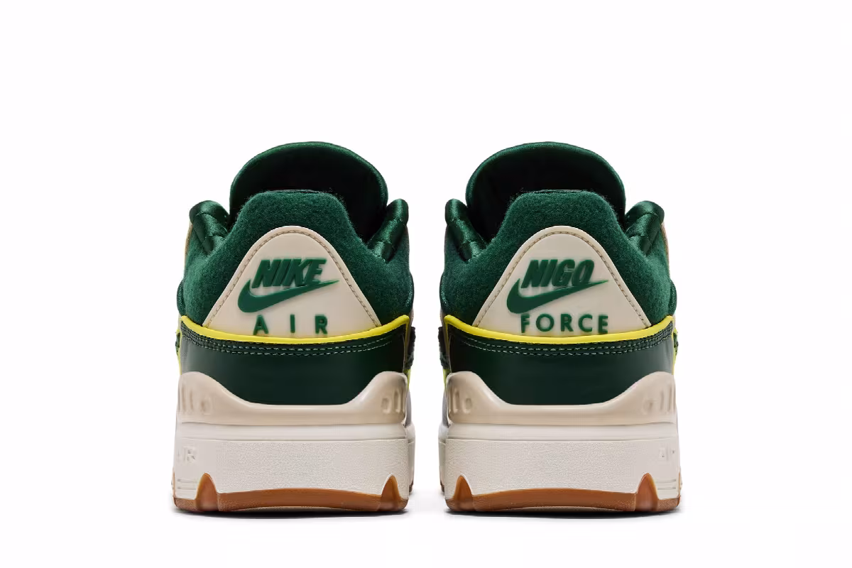 Nigo x Nike Air Force 3 SP College Pack - Forest Green, view 7