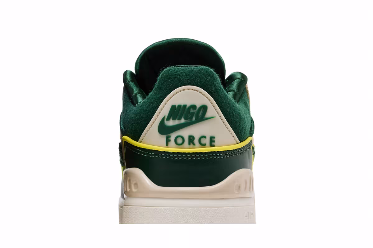 Nigo x Nike Air Force 3 SP College Pack - Forest Green, view 8