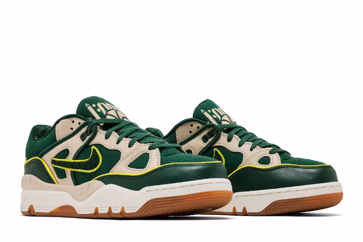 Nigo x Nike Air Force 3 SP College Pack - Forest Green, view 9