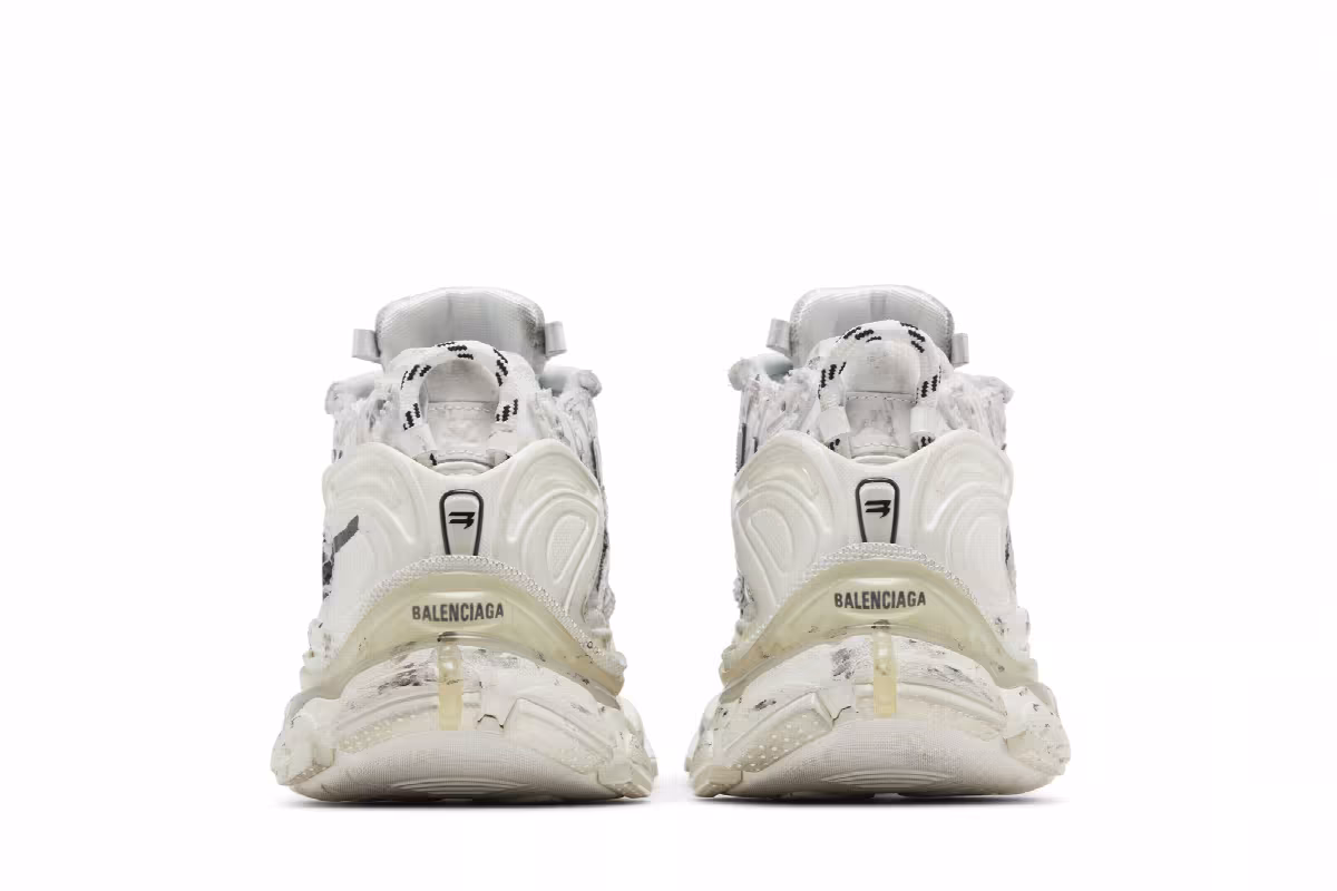 Balenciaga Runner Sneaker Graffiti - White Black, view 7