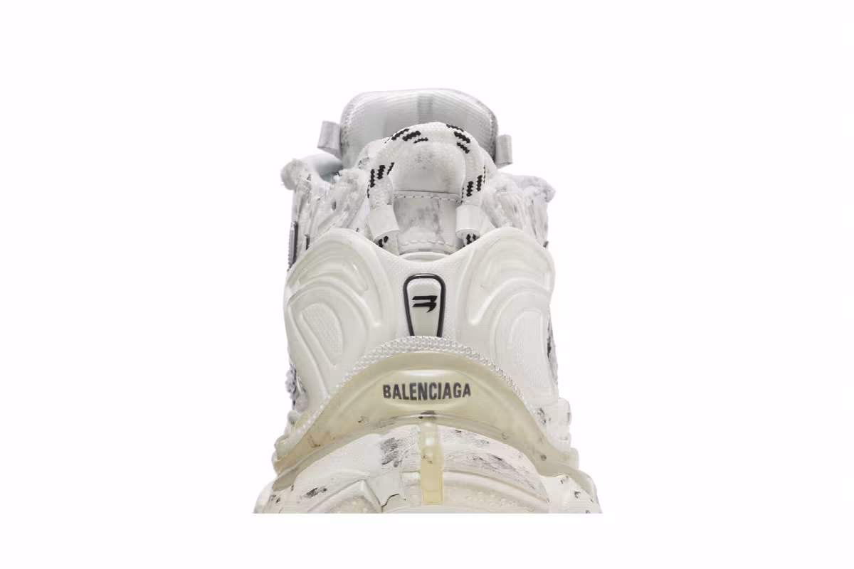 Balenciaga Runner Sneaker Graffiti - White Black, view 8
