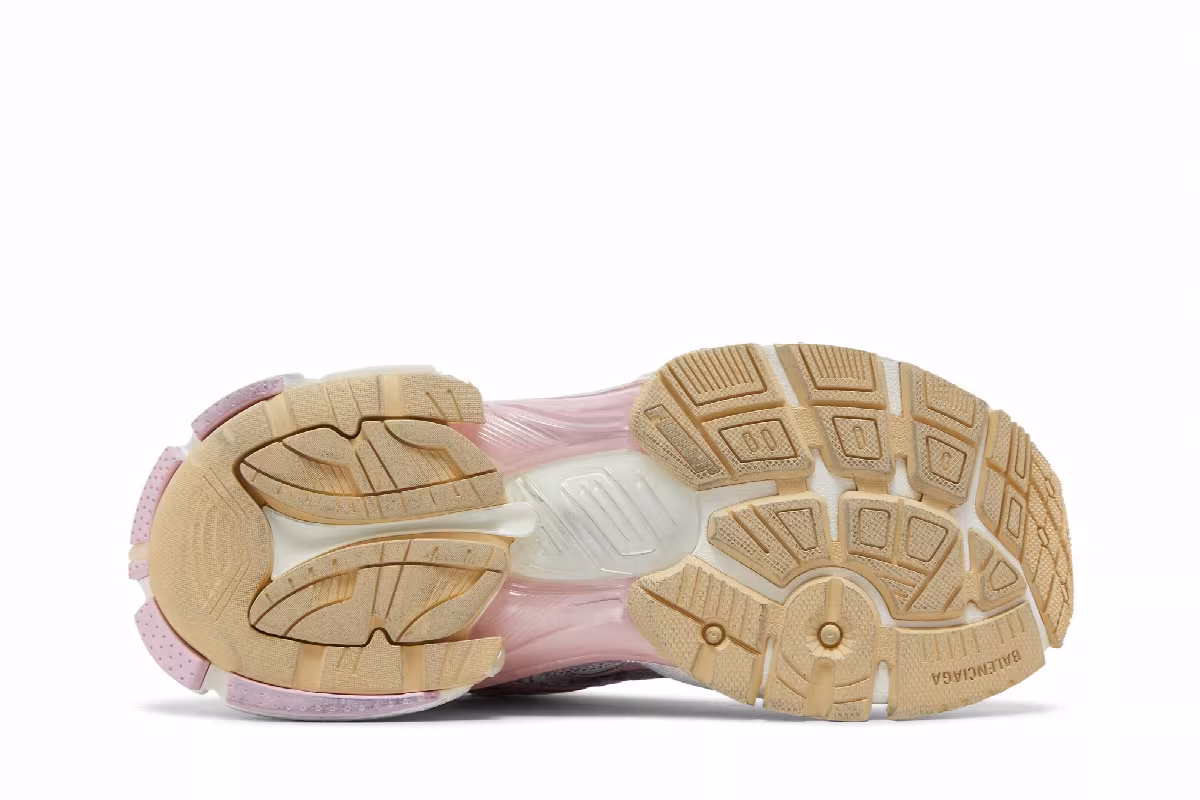 Balenciaga Women's Runner Sneaker White Pink, view 5