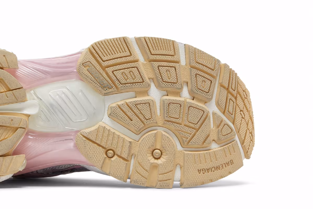 Balenciaga Women's Runner Sneaker White Pink, view 6