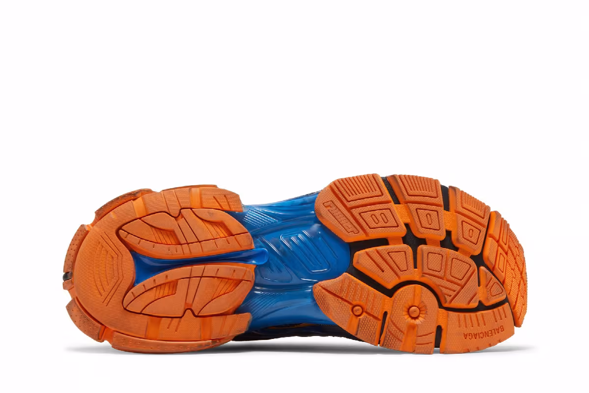 Balenciaga Runner Sneaker Blue Orange, view 5