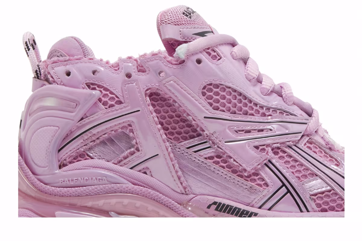 Balenciaga Women's Runner Sneaker Pink, view 3