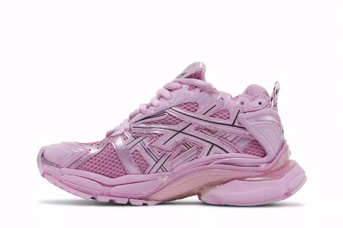 Balenciaga Women's Runner Sneaker Pink, view 4