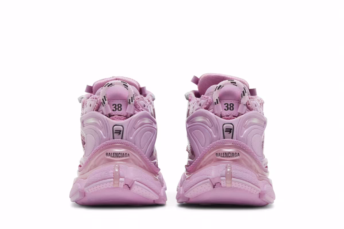 Balenciaga Women's Runner Sneaker Pink, view 7