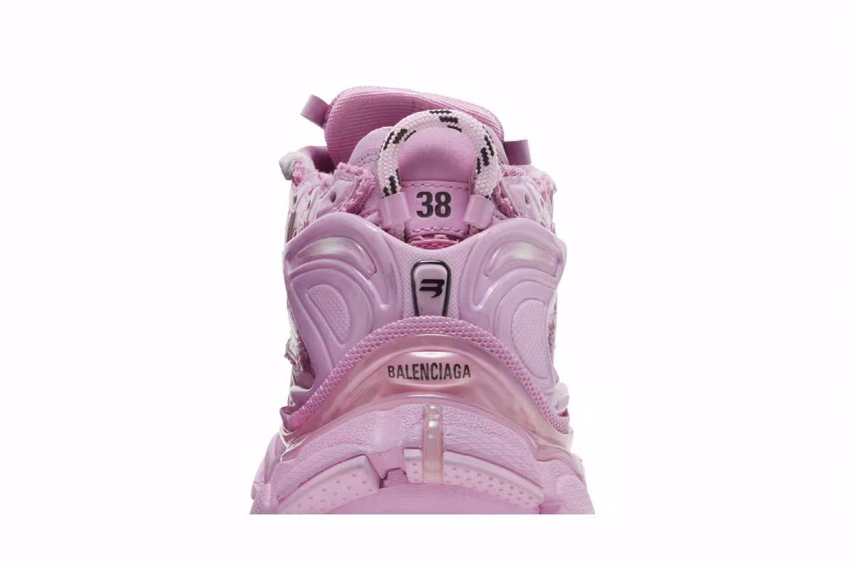 Balenciaga Women's Runner Sneaker Pink, view 8