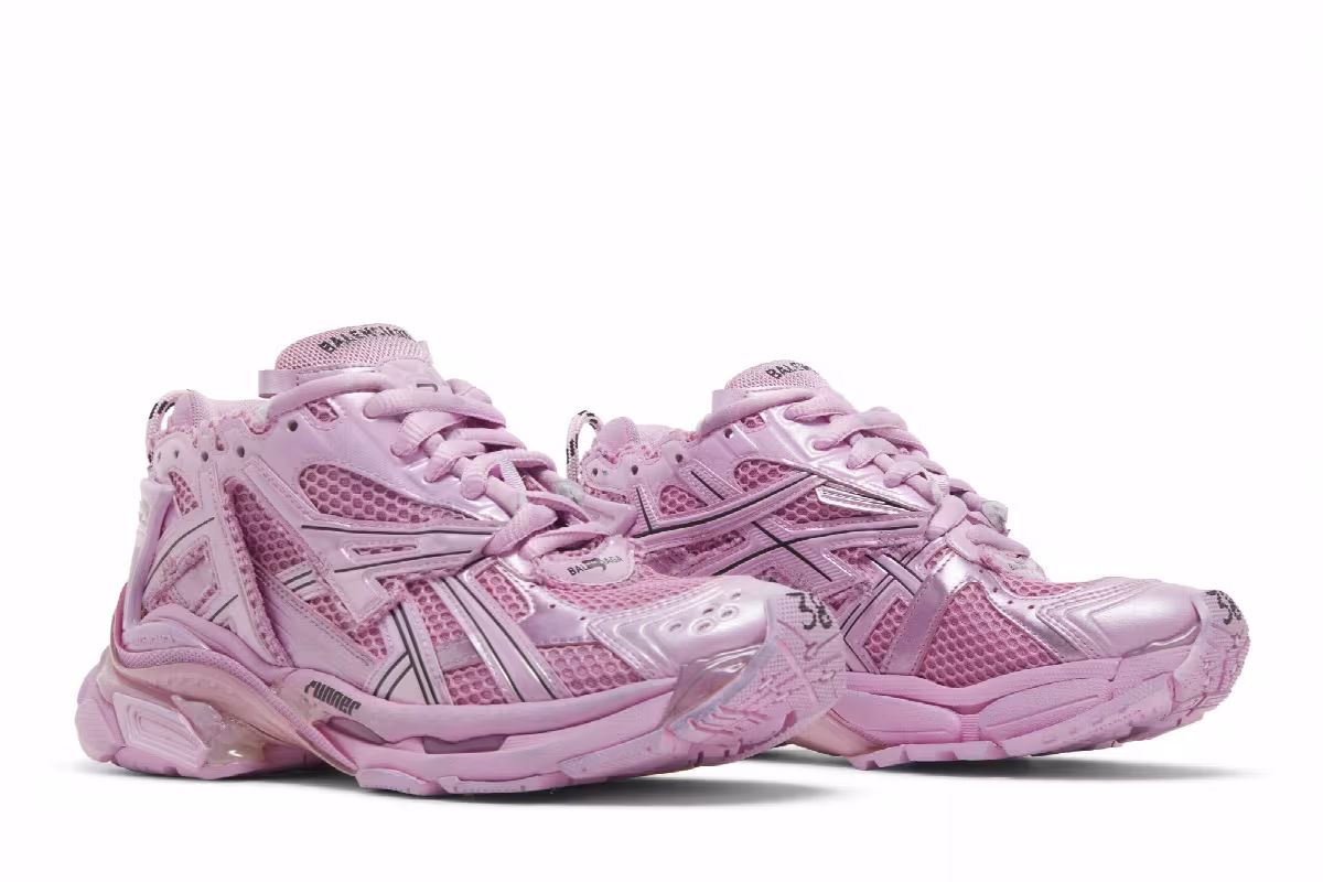 Balenciaga Women's Runner Sneaker Pink, view 9