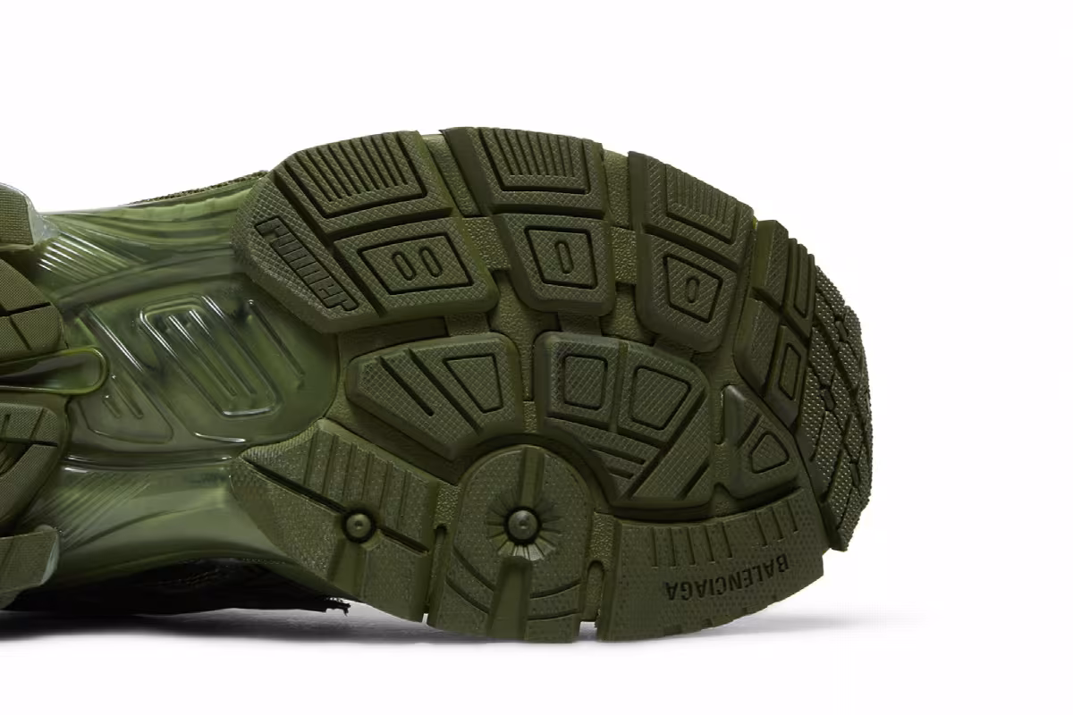 Balenciaga Runner Sneaker Dark Green, view 6