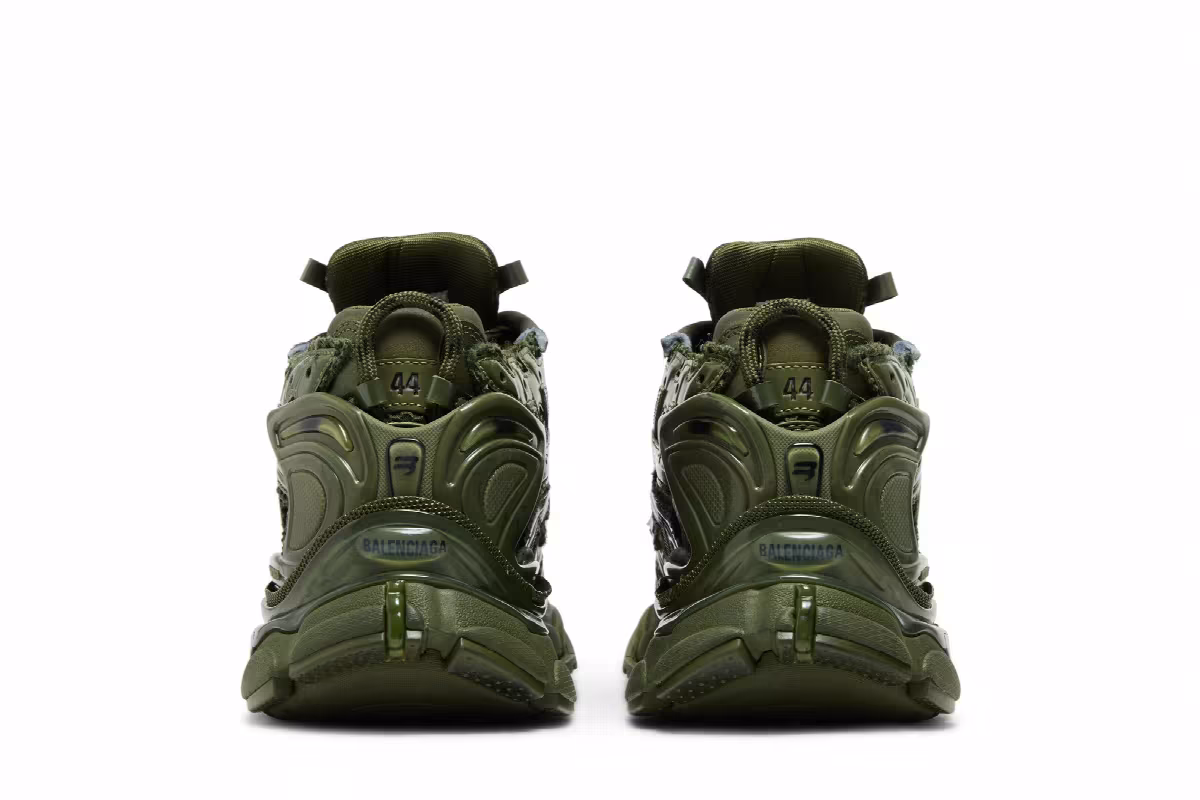 Balenciaga Runner Sneaker Dark Green, view 7